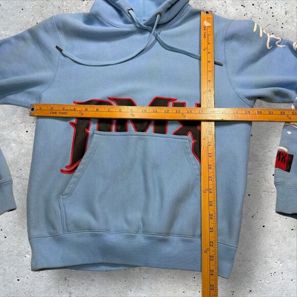 DMX x Shoe Palace ‘Here We Go Again’ Blue Hoodie Size Small Graphic Rap Hip Hop - Picture 13 of 14